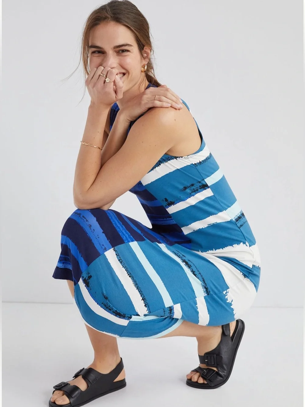 Anthropologie Corey Lynn Calter stripped dress - Picture 4 of 10
